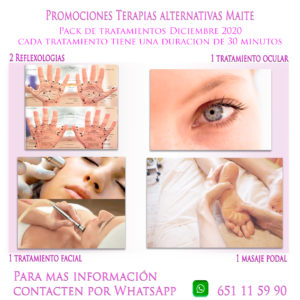 Reus promoción diciembre 2020 Terrapias alternativas maite