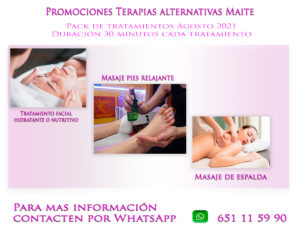 promocion masajes en Reus agosto