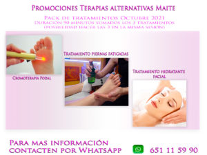 promo octubre 2021 terápias alternativas maite Reus